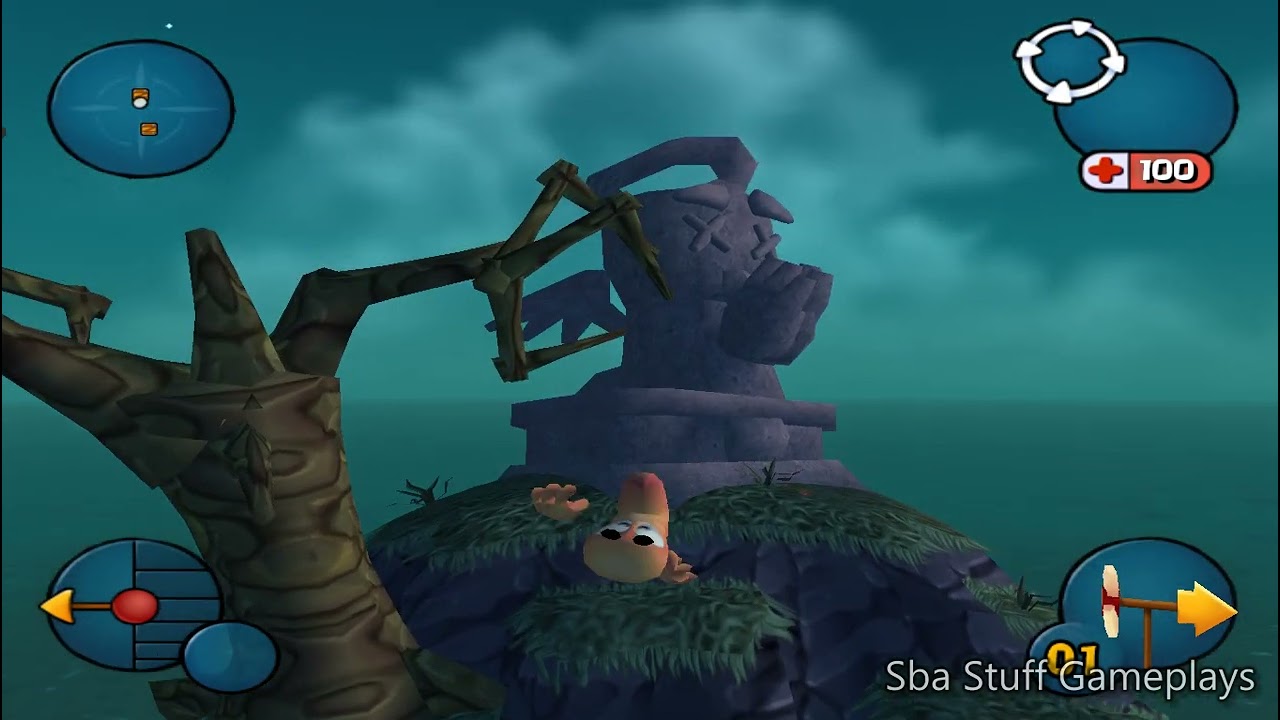 Worms 3D (2003) Mission 3 (Grave Danger)