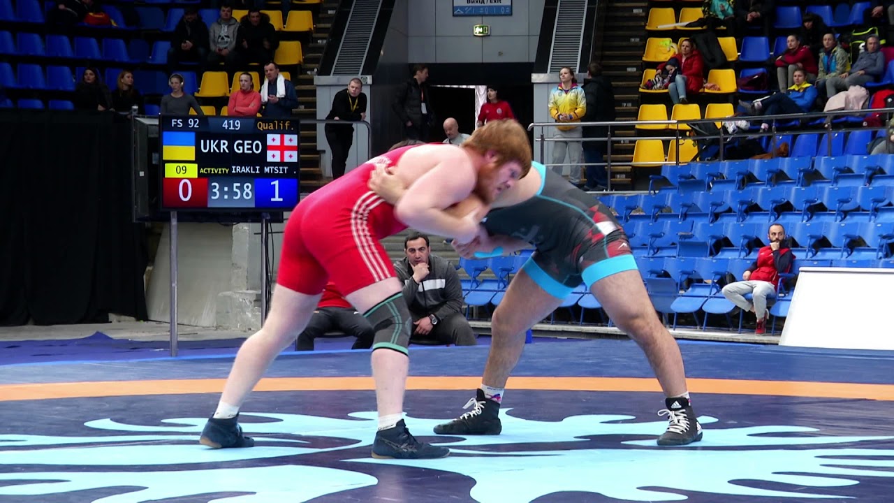 FS   92 kg   UKR GIYA CHYKHLADZE 19 GEO IRAKLI MTSITURI 20