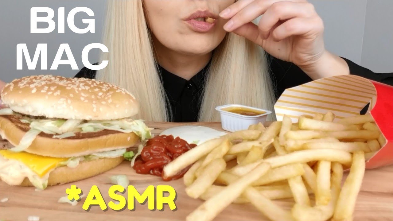 MCDONALD'S BIG MAC and FRENCH FRIES | ASMR Eating Sounds *No Talking