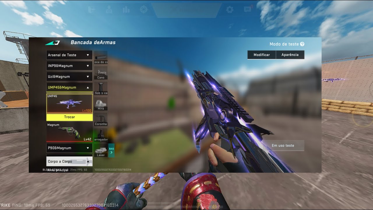 Jogando com a nova UMP45 Iridiano
