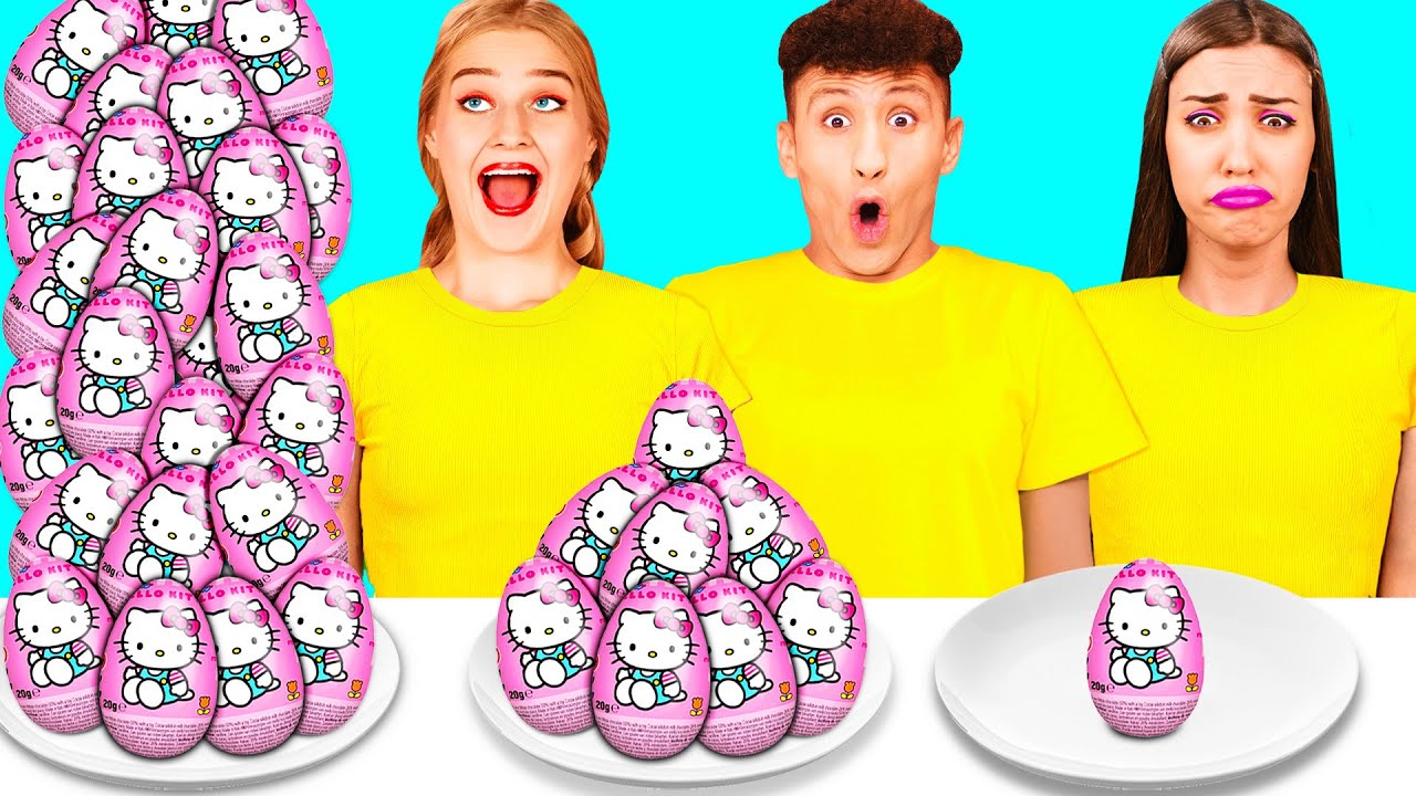 Большая, Средняя или Маленькая Тарелка Челлендж | Удивительные Лайфхаки и Хитрости от RaPaPa