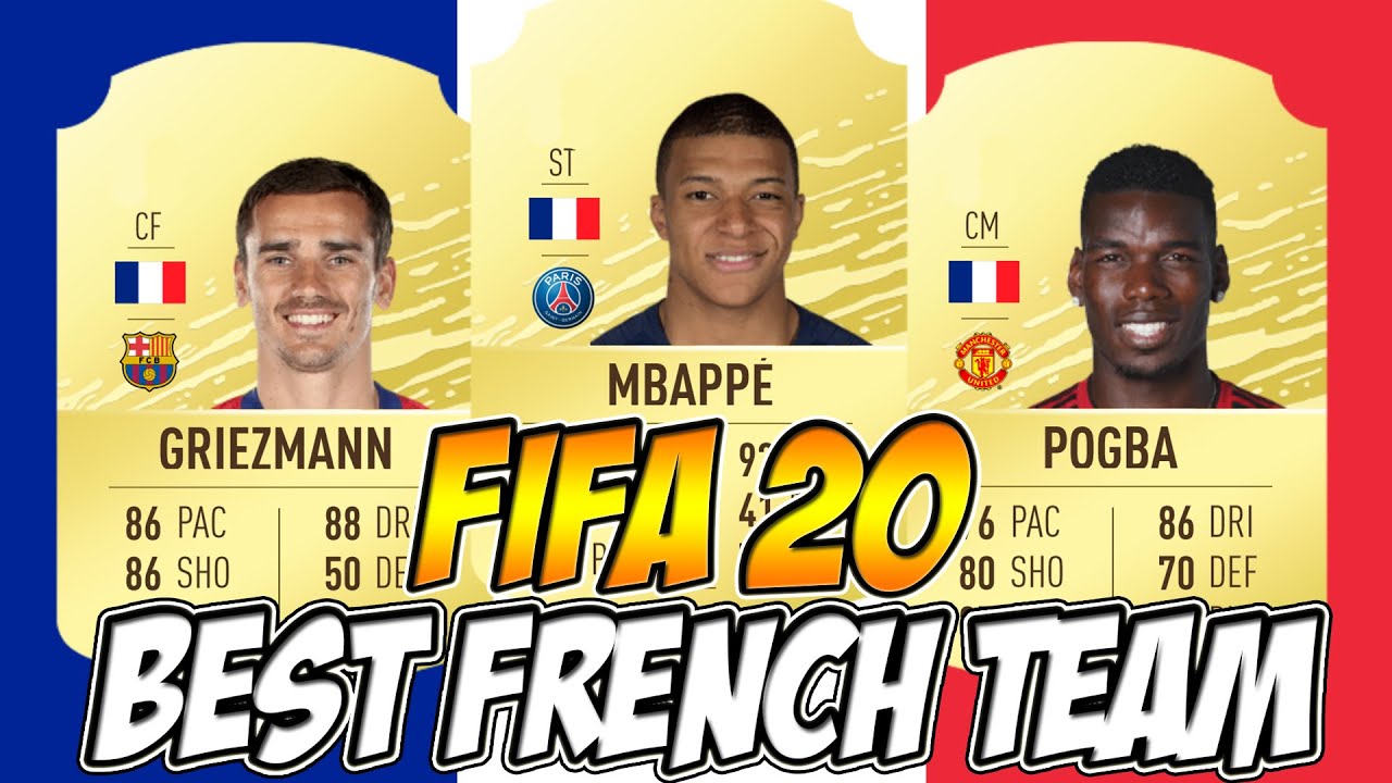 Fifa 20 BEST FRENCH TEAM Prediction