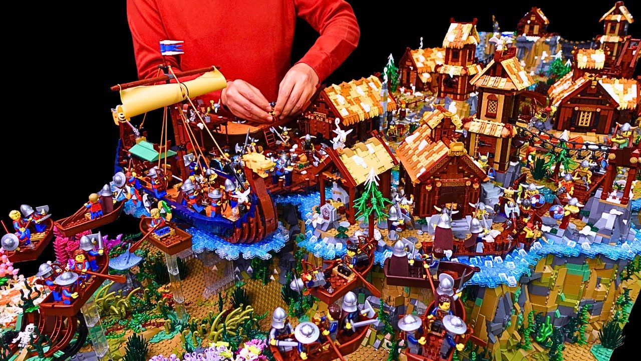 I Built a Huge Viking Village in Lego