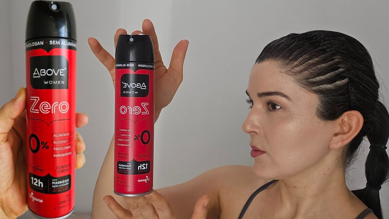 Desodorante Above zero alumínio, sem triclosan, sem parabenos e sem álcool. 😲
