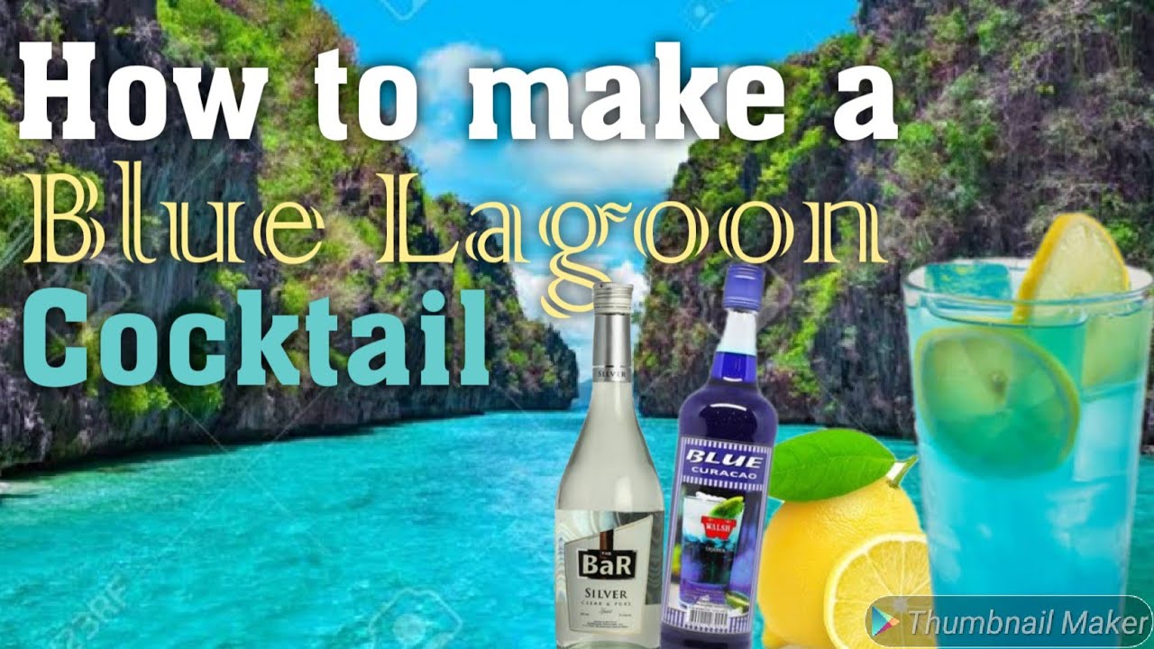 How to make a Blue Lagoon Cocktail | Pinoy Cocktails | Alak Tutorials