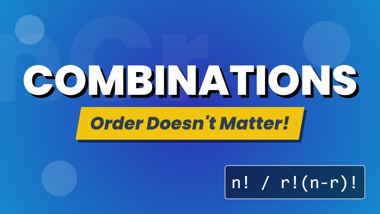 Combinations vs Permutations Explained | Statistics for Beginners