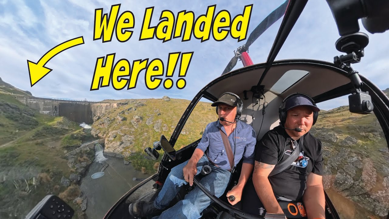 🚁 Вертолётное приключение над Центральным Отаго | Полёт на Robinson R22. 🇳🇿