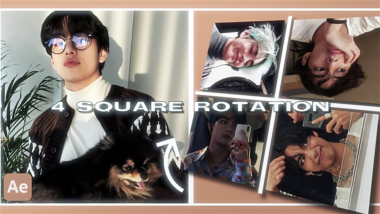 how to do the 4 square rotation on after effects!