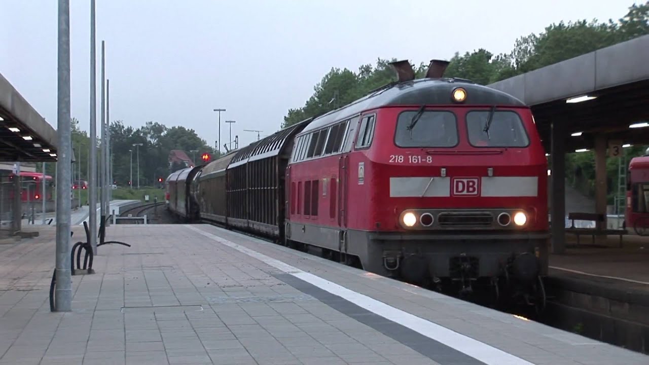 BR 218 im Bahnhof Kirchheim/Teck