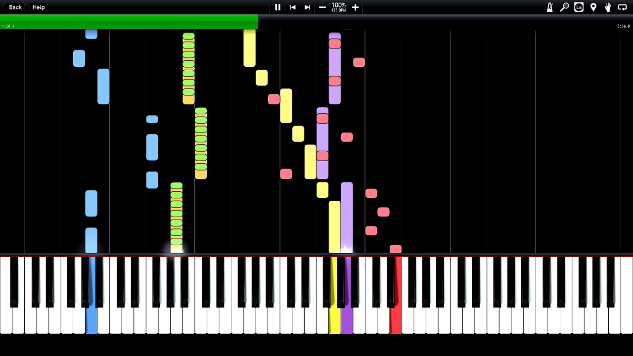 Snap - Rhythm is a Dancer Synthesia Piano Tutorial (midi)