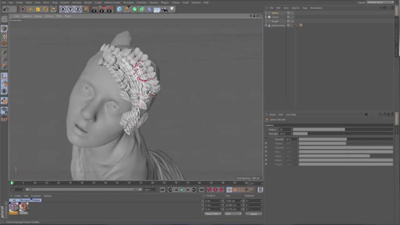Cinema 4D R17 - Spline Tools Tutorial by Aixsponza