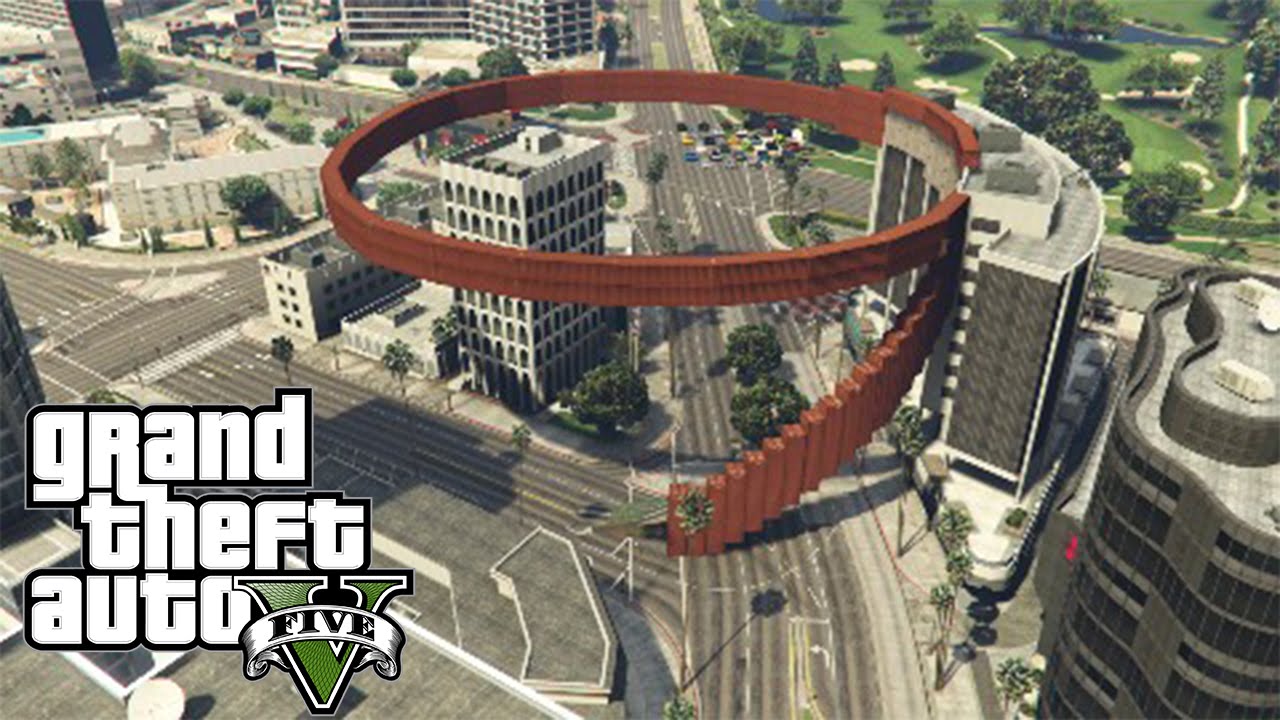 GTA V CARRERA LOCA! ESPIRAL CON WALLRIDE INFINITO!!! ESTO MAREA DE TANTA VUELTA xFaRgAnx