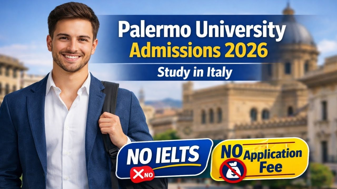 University of Palermo Admissions 2026| Study in Italy | No IELTS  | No Application Fee 