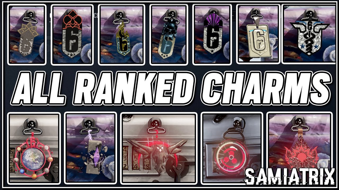 All Ranked Charms (Y1S1 - Y6S1) - Rainbow Six Siege