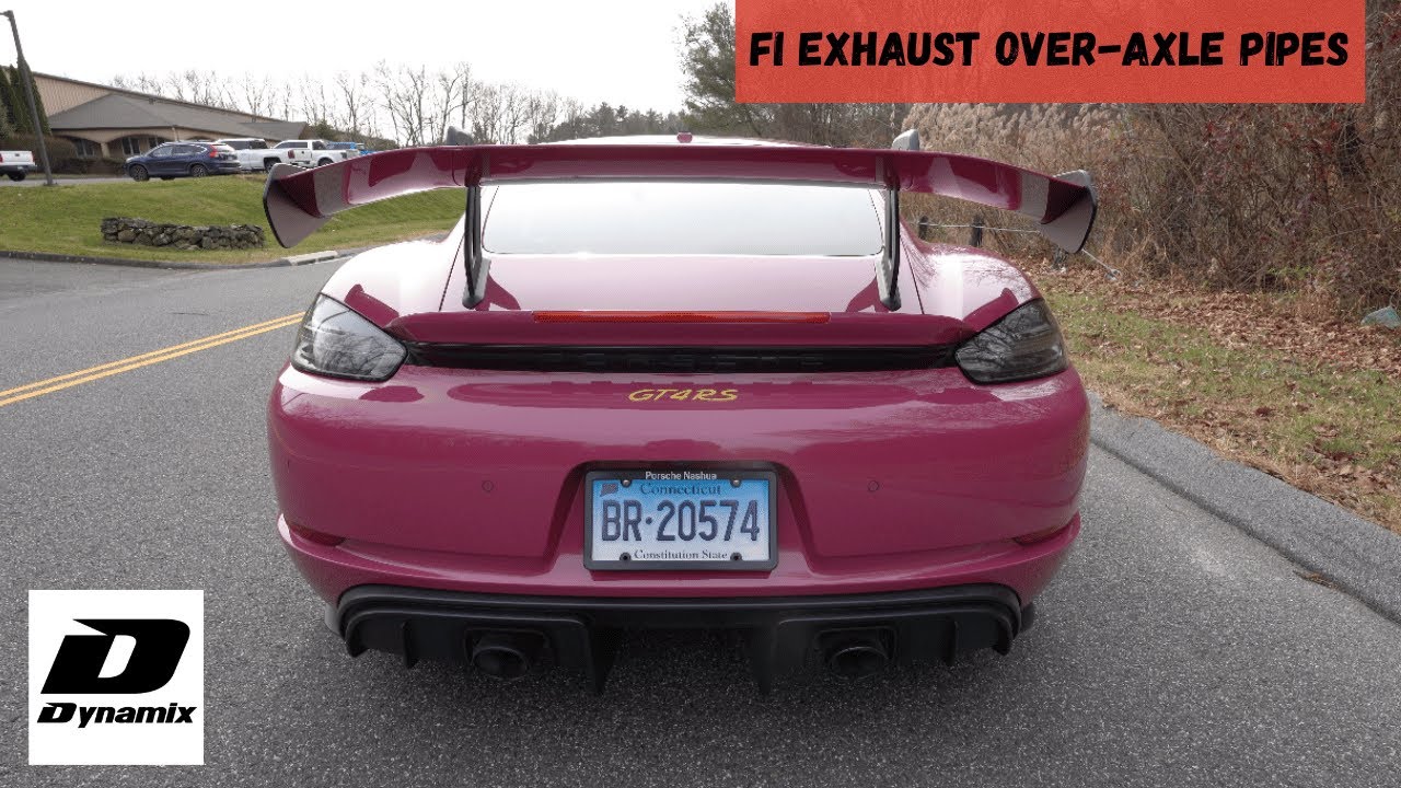 2023 Porsche 718 Cayman GT4RS FI Exhaust Over-Axle Pipes