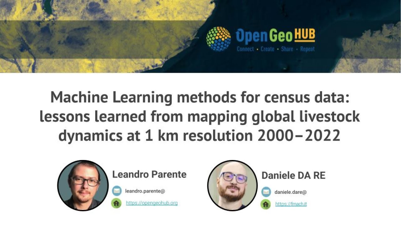 Webinar: ML methods for census data - lessons learned from mapping global livestocks