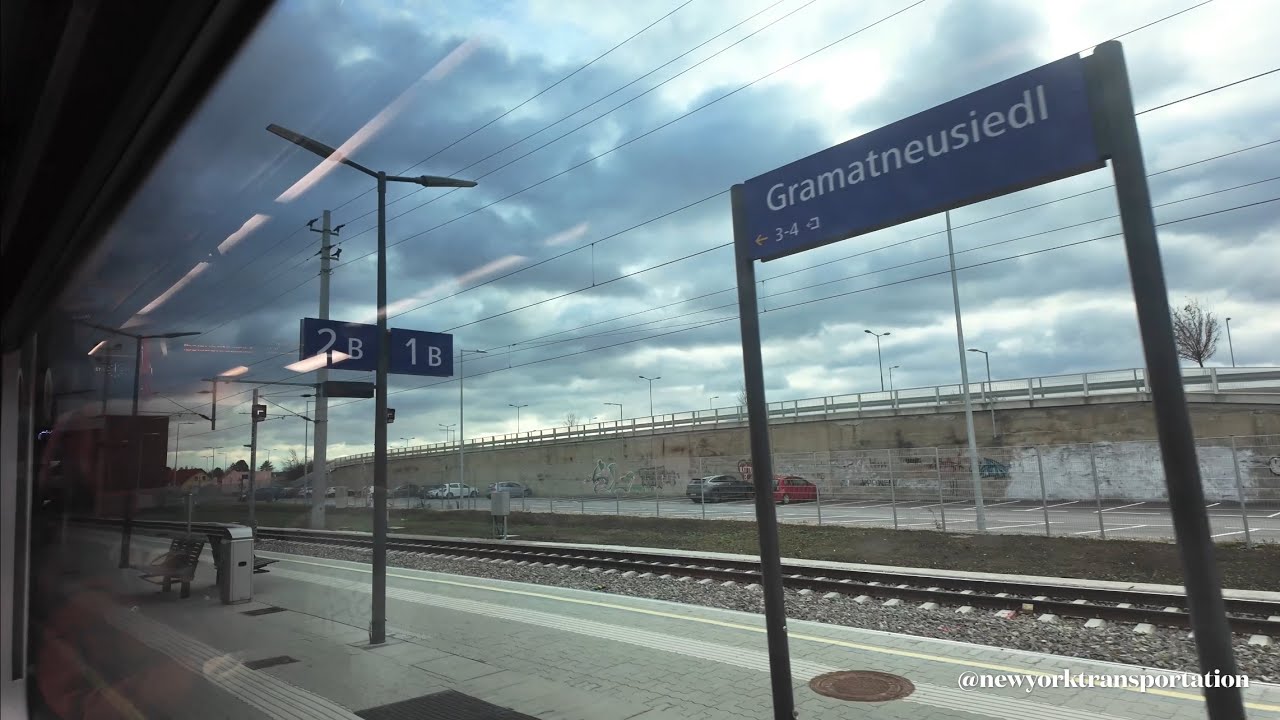 🚞Train Ride from Vienna to Bratislava | Scenic Railway Journey Austria 🇦🇹to Slovakia 🇸🇰