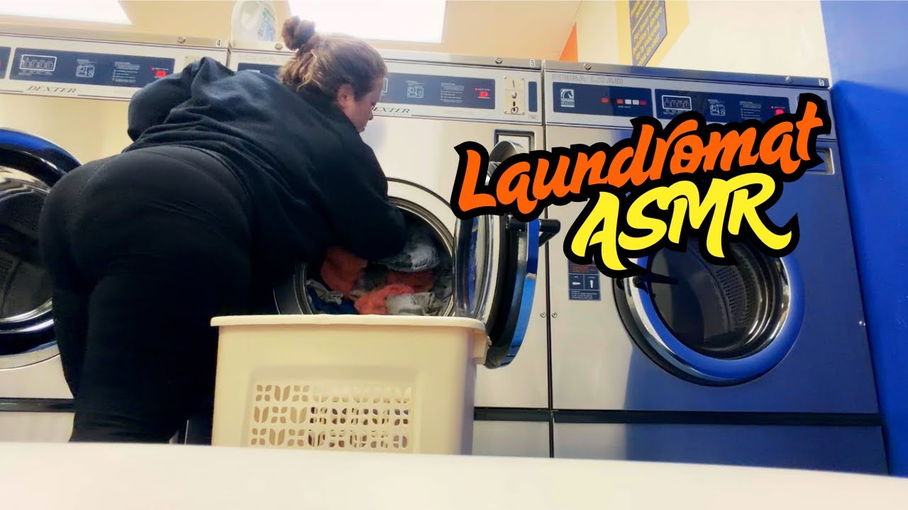 Laundry Day at the Laundromat | Relaxing Real-Life ASMR Sounds
