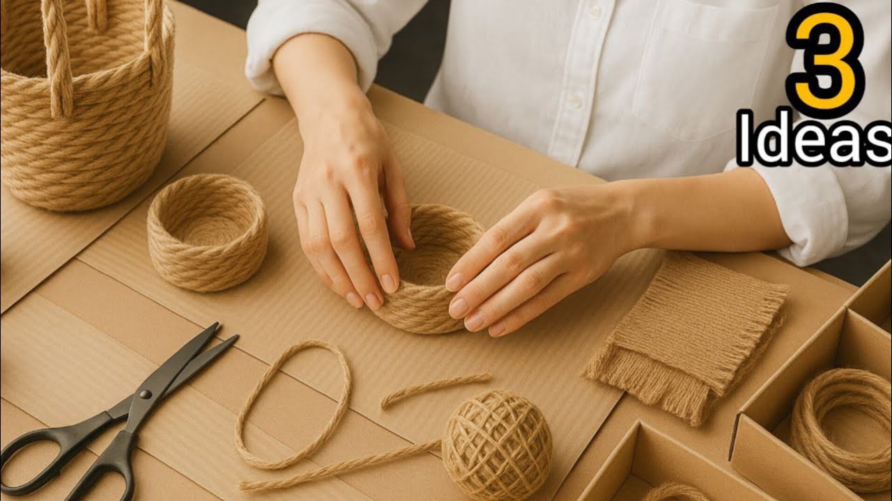 3 AMAZING JUTE ROPE Ideas You Can MAKE EASILY!.♻️