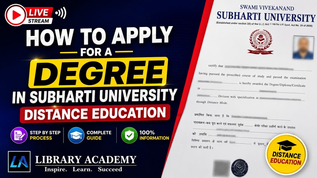 How to Apply Original Degree in Subharti University Distance Education | Step by Step Process #svsu