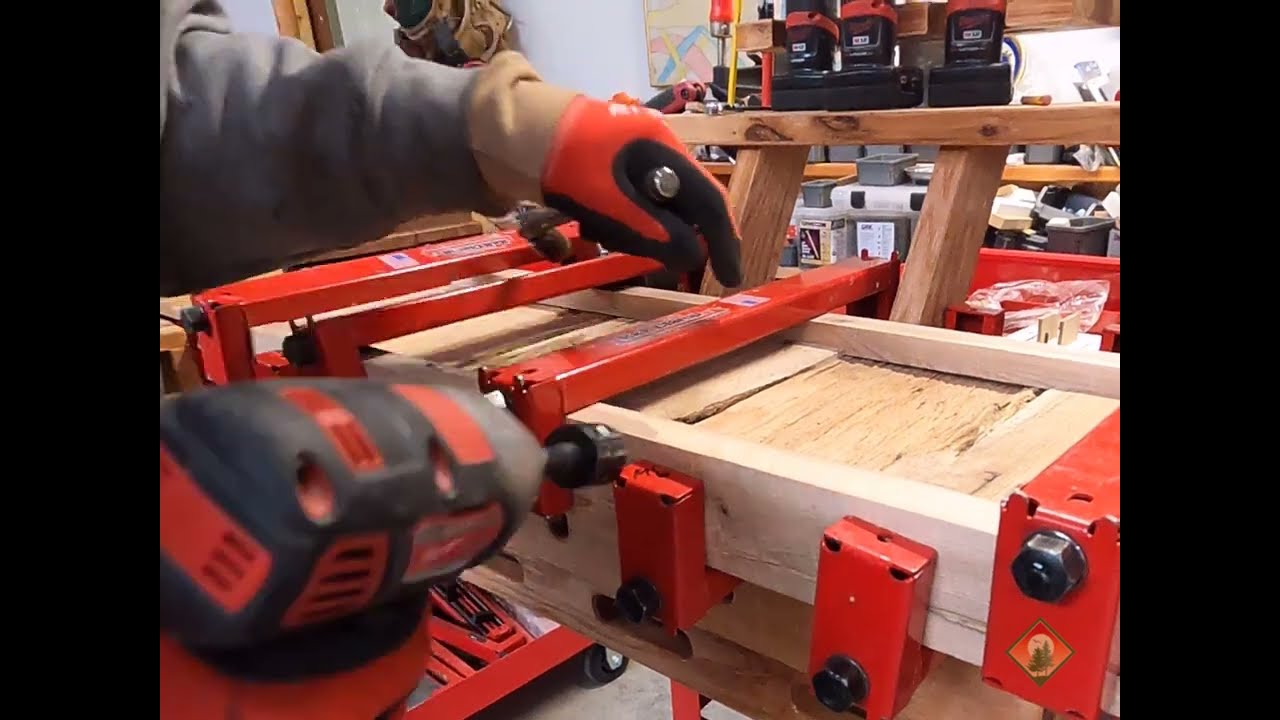 Glue Ups of Firewood MikroRail Using RR Clamps on a MikroBench
