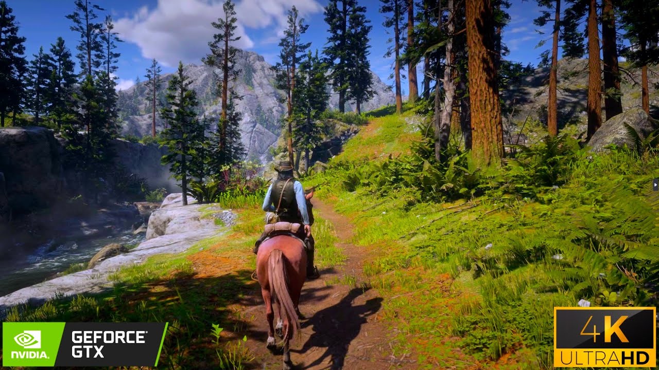 [4K] Immersive Forest Horse Riding in Red Dead Redemption 2 | RDR2 Nature Adventure