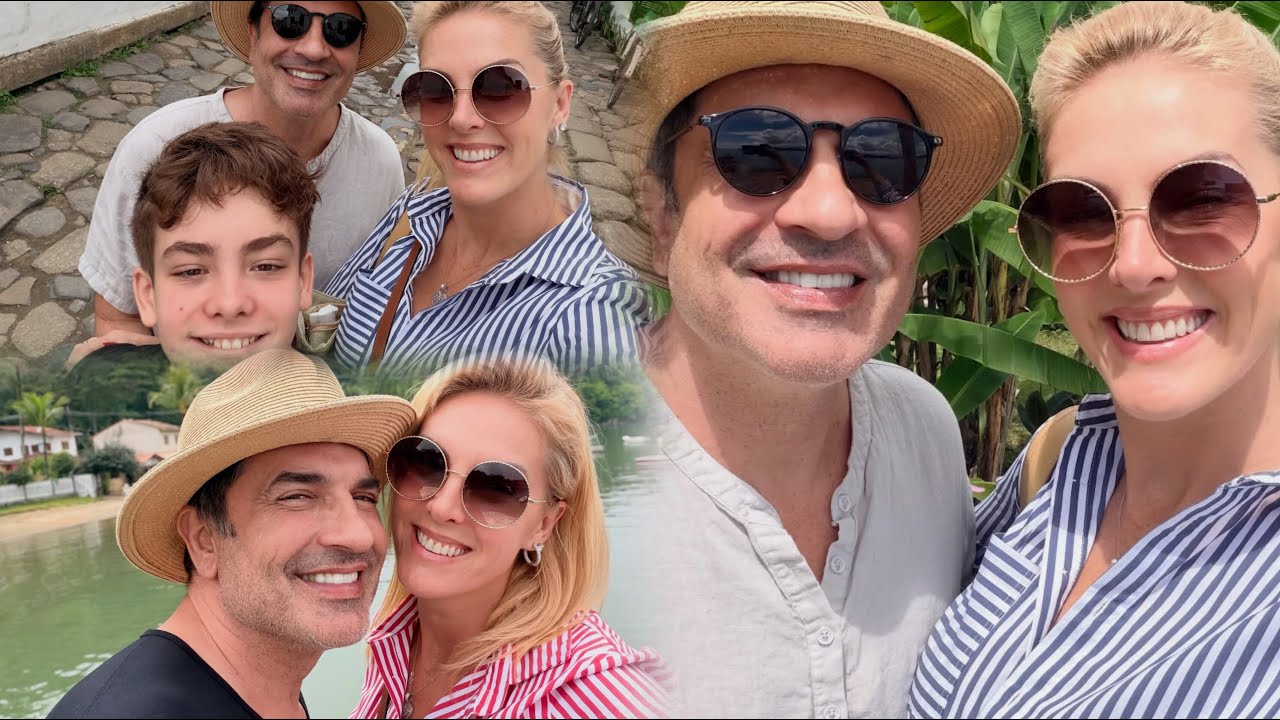 Ana Hickmann e Edu Guedes em Paraty