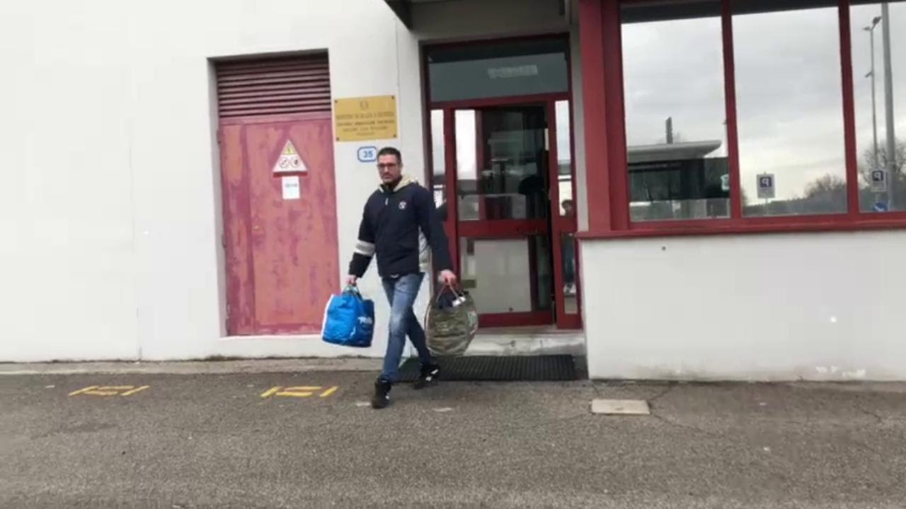 Ecco l'uscita di Onichini dal carcere di Padova: 