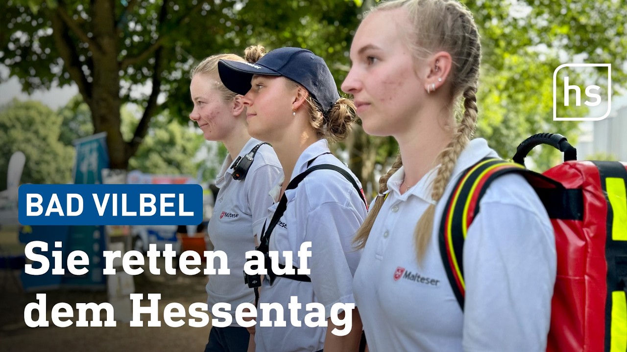 Im Einsatz: Die Retter vom Hessentag in Bad Vilbel | hessenschau
