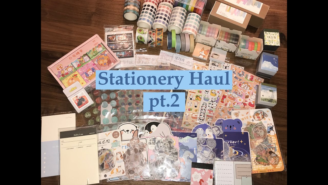 Stationery Haul part 2 | Aliexpress | Everything but stickers | mengtai |