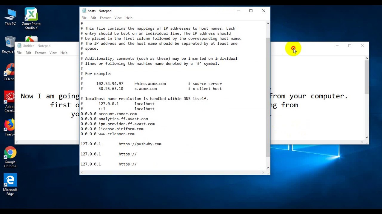 How to block virus by using URL address on your computer . Virus protection 100%  .