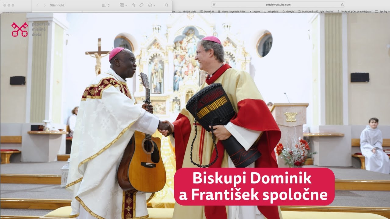 Biskupi Dominik a František spoločne - africká pieseň
