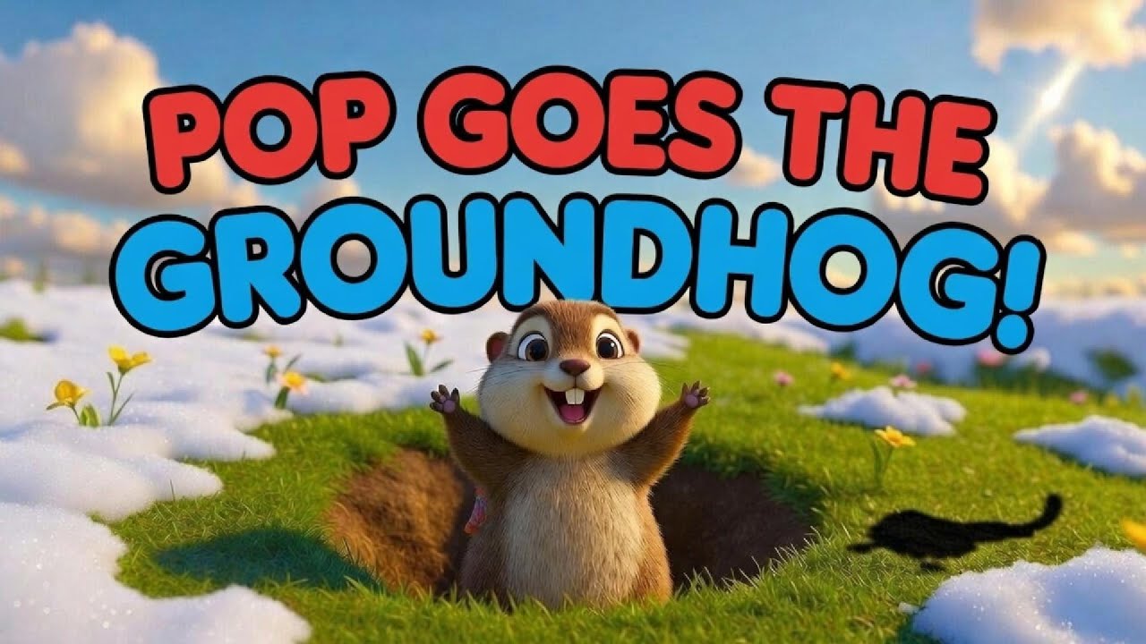 Pop Goes the Groundhog 🐿️ | Groundhog Day Song for Kids | Fun & Educational Sing-Along