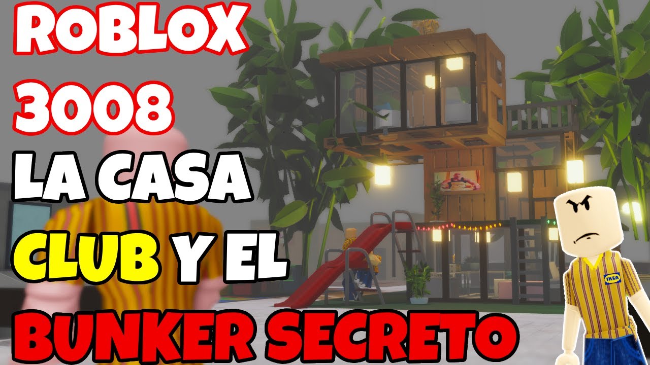 🏡😈 CONSTRUYO un BUNKER SECRETO en CASA CLUB  SCP-3008 (Roblox) 🔥