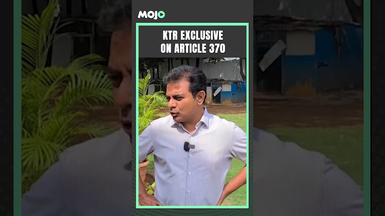 "It Was A Mistake" I Telangana's KTR On Supporting Article 370 Abrogation In Kashmir I Barkha Dutt