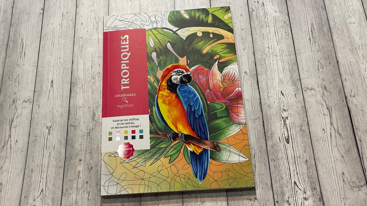 Обзор раскраски по номерам «Tropiques»// Тропики от hachette