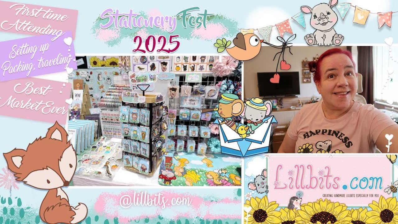 🌸 Lillbits Stationery Fest Vlog - My Best Market Ever! #stationeryfest #studiovlog
