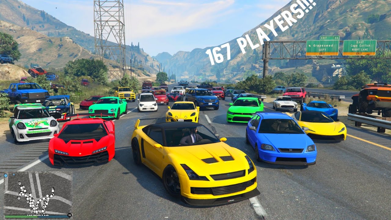 167 Player GTA Race!!!