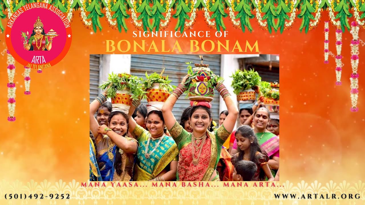 Arkansas Telangana Association's Bonala  Panduga Bonam significance