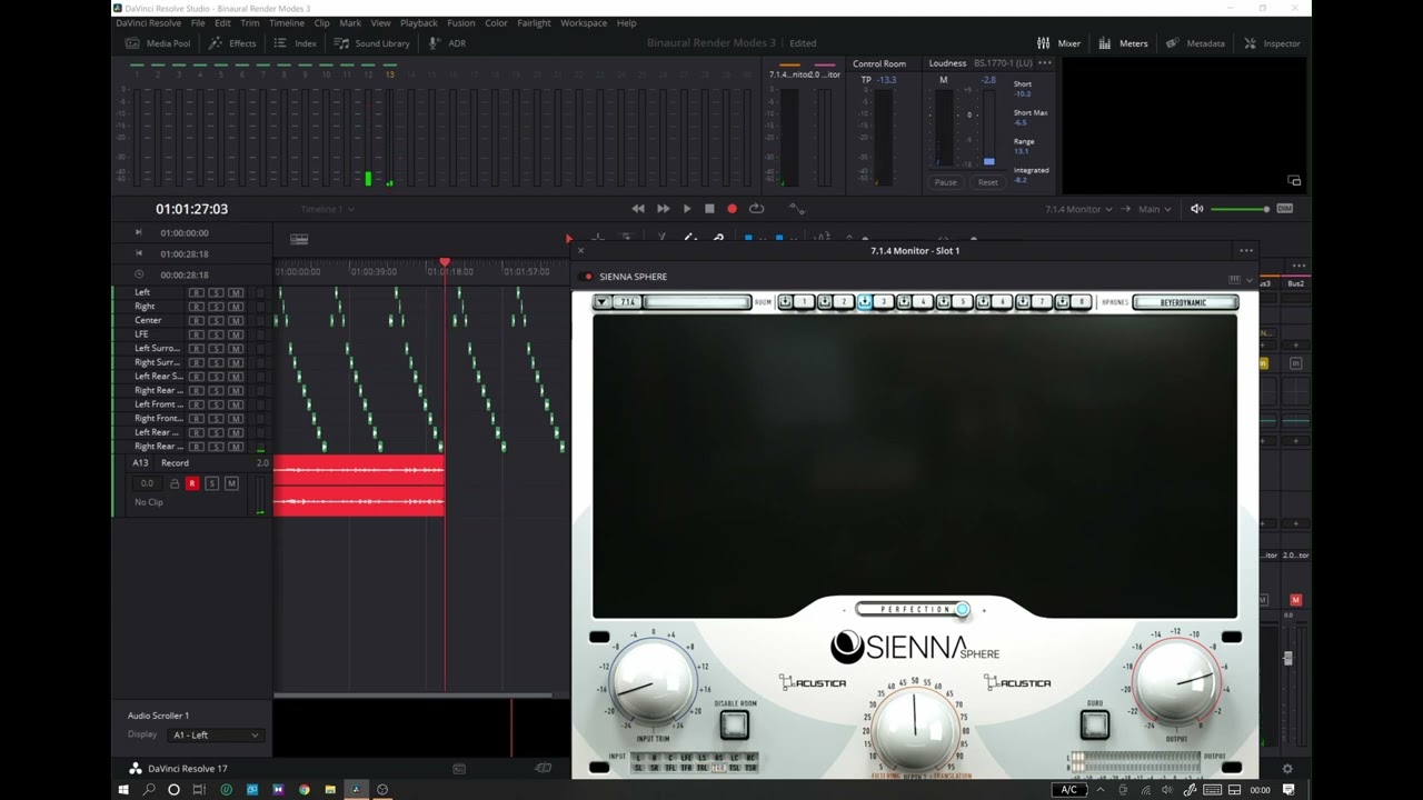 Sienna Sphere 7.1.4 to Near, Mid & Far Binaural - Dolby Atmos