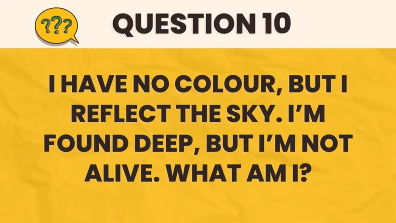 Riddles Quiz Challenge 🧠 | 90% can't? 