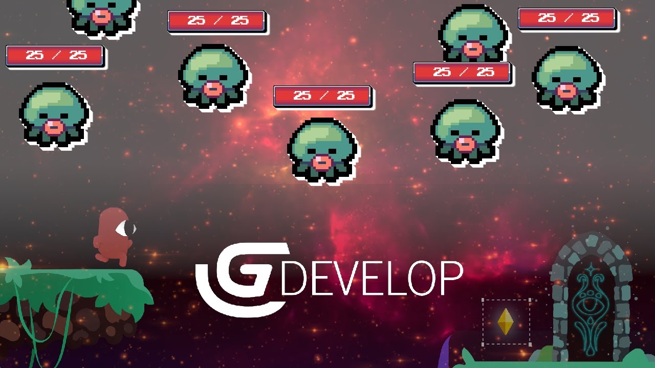 How to Create Dynamic Health Bars for All Enemies - Gdevelop 5 Tutorial