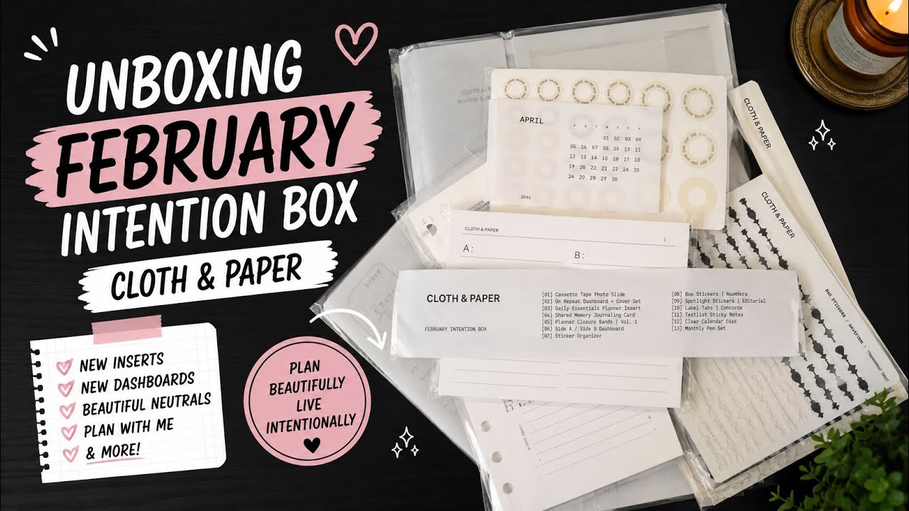 Cloth & Paper February ￼Intention Box ￼