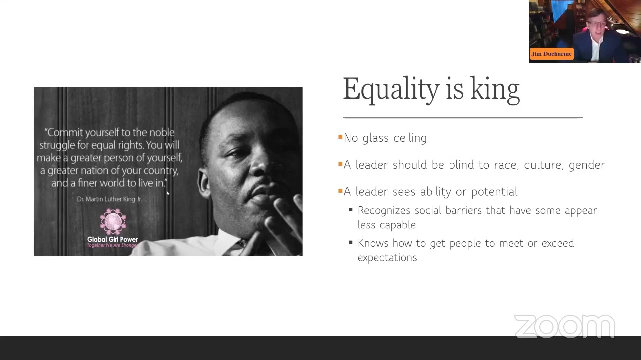 Webinar Topic : WHAT DOES IT TAKE TO BE A LEADER