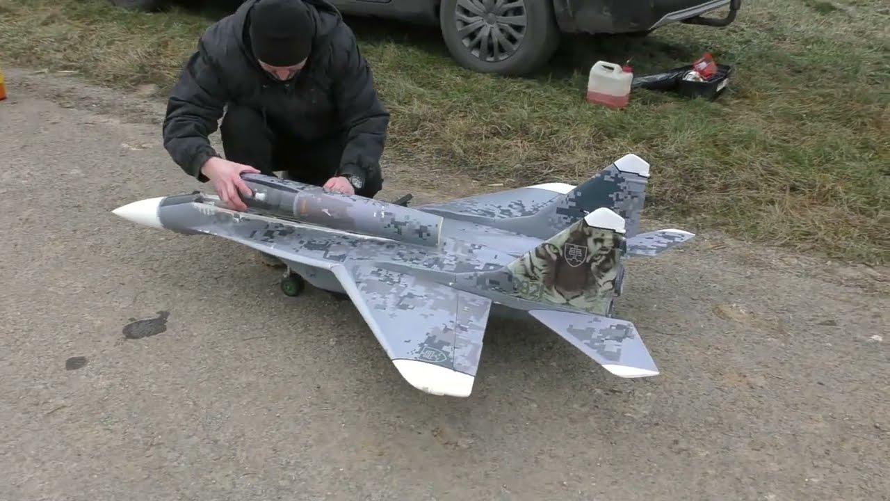 Mig 29  zálet na letišti v Morkovicích  29.12.  2025