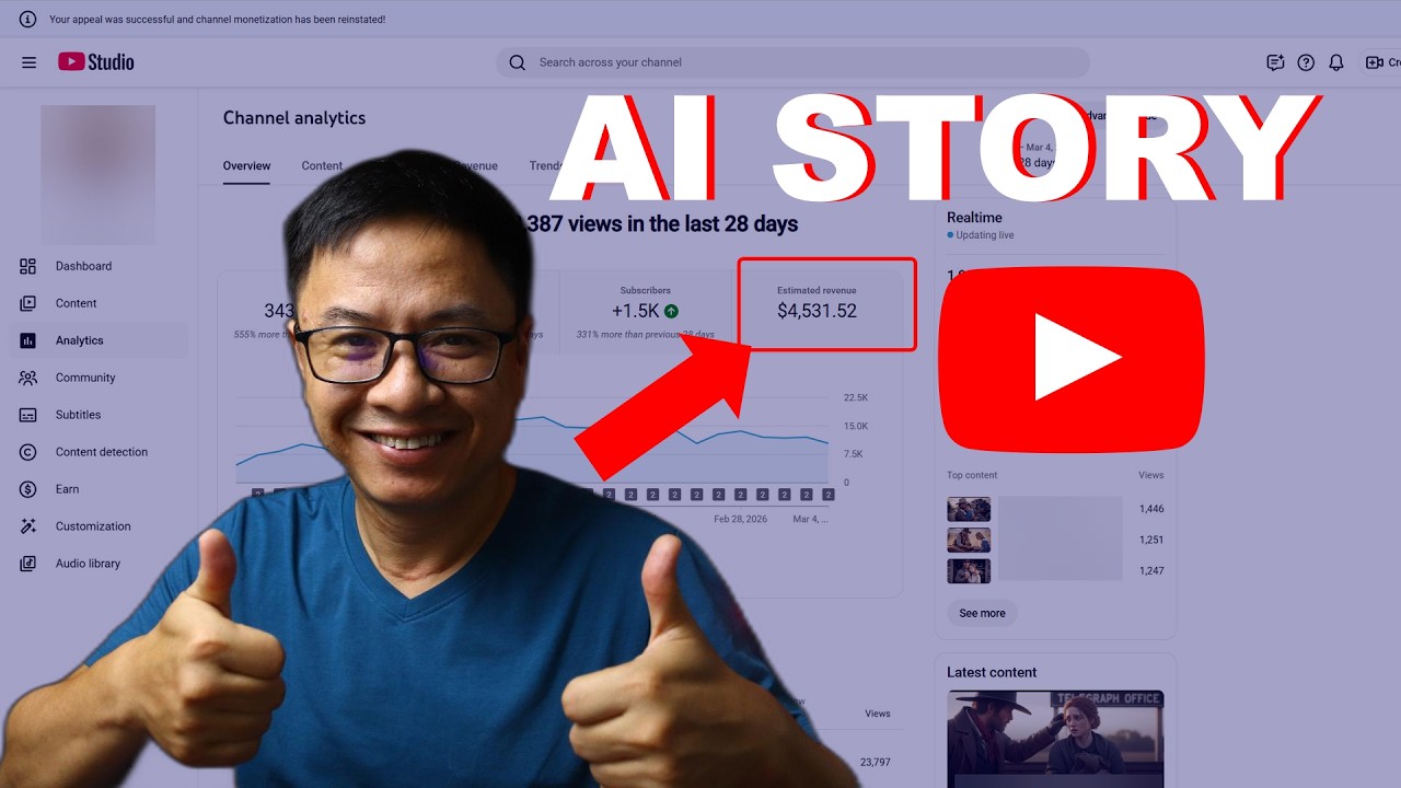 8 SIMPLE Steps Making an AI STORY CHANNEL for Begginers