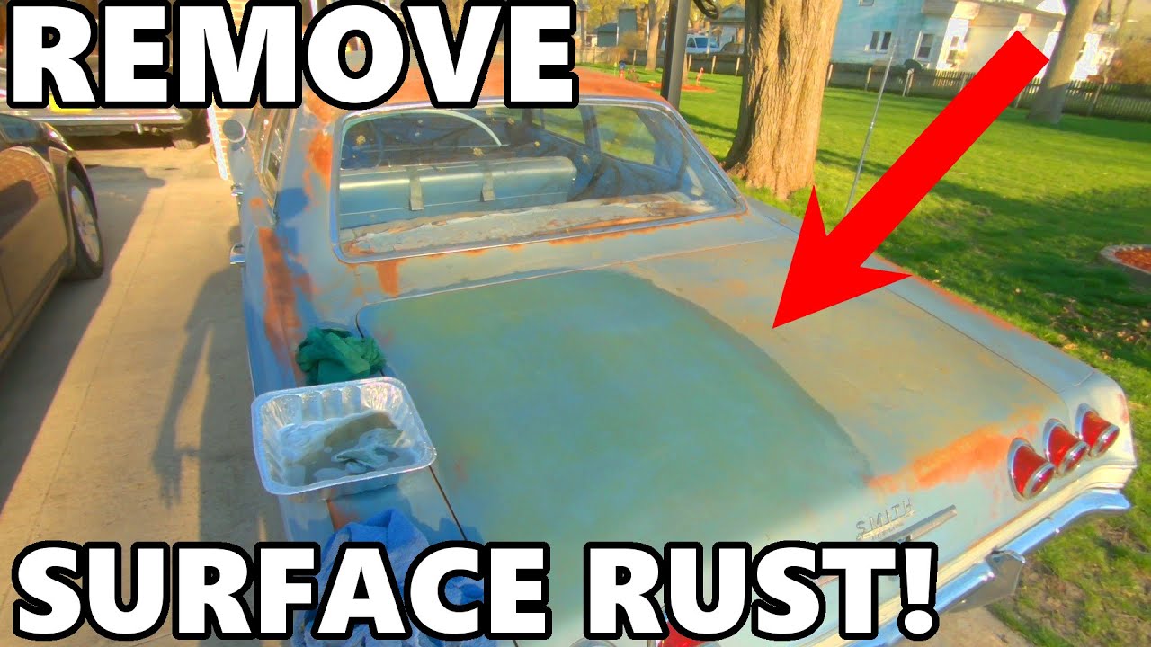 How to Remove Surface Rust from Original Paint! - Patina Paint Trick!
