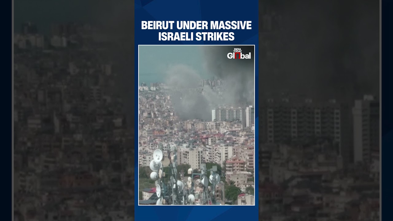 Israel Launches Massive Beirut Airstrikes As UN Warns Evacuation Orders Could Break Law |#shorts
