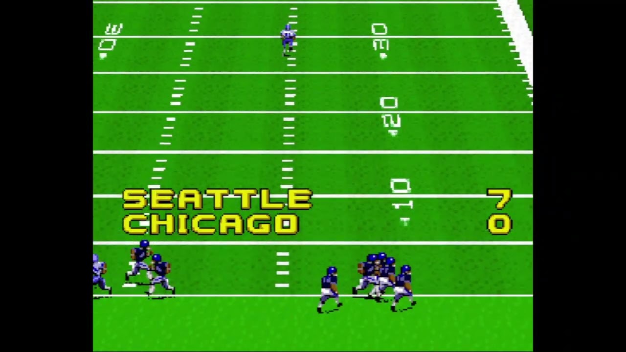 John Madden Football (SNES) - Simulation Tournament (Seattle vs Chicago)