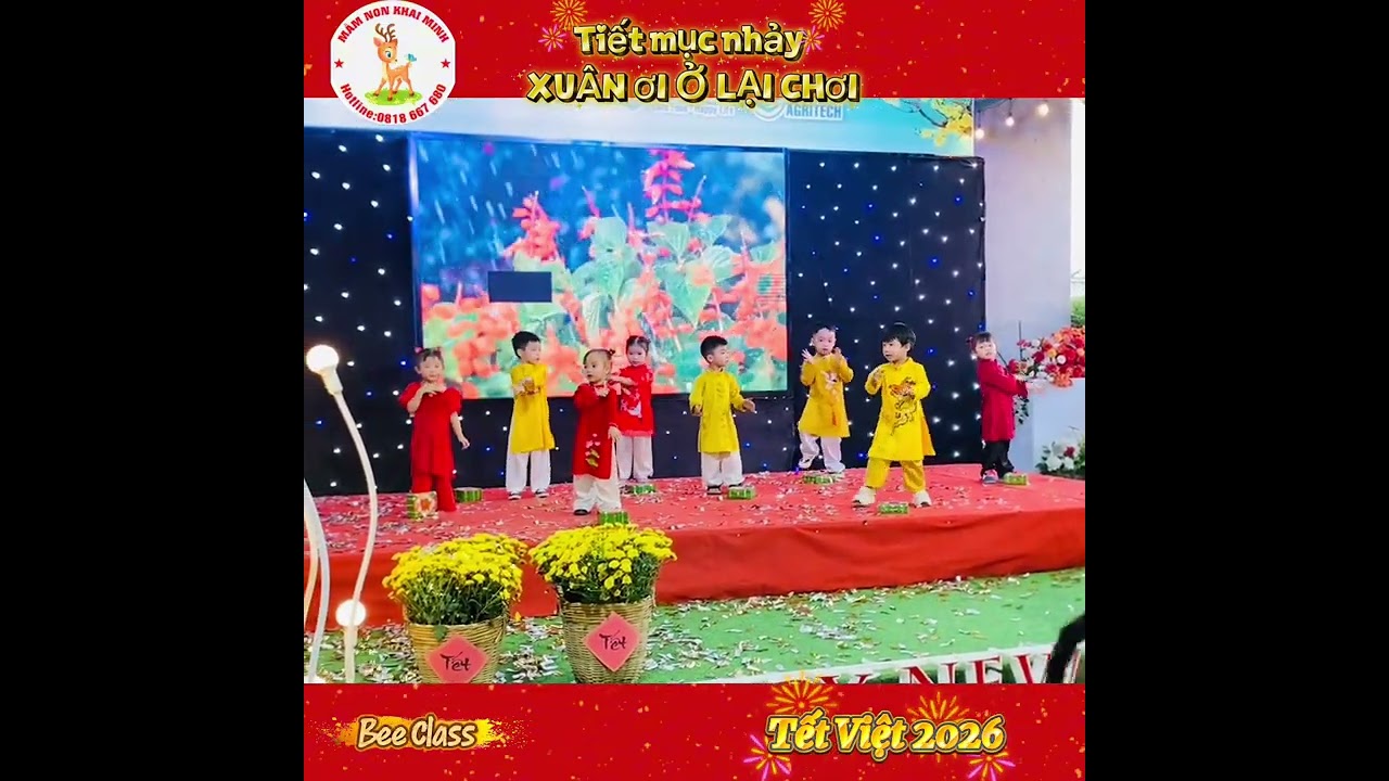 Nhảy Xuân ơi ở lại chơi _ mầm non Khai Minh